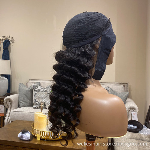 Human Hair Wigs Wholesale Water Deep Wave Headband Wigs Human Hair For Black Women Pelucas Humanas Perruque Cheveux Humain